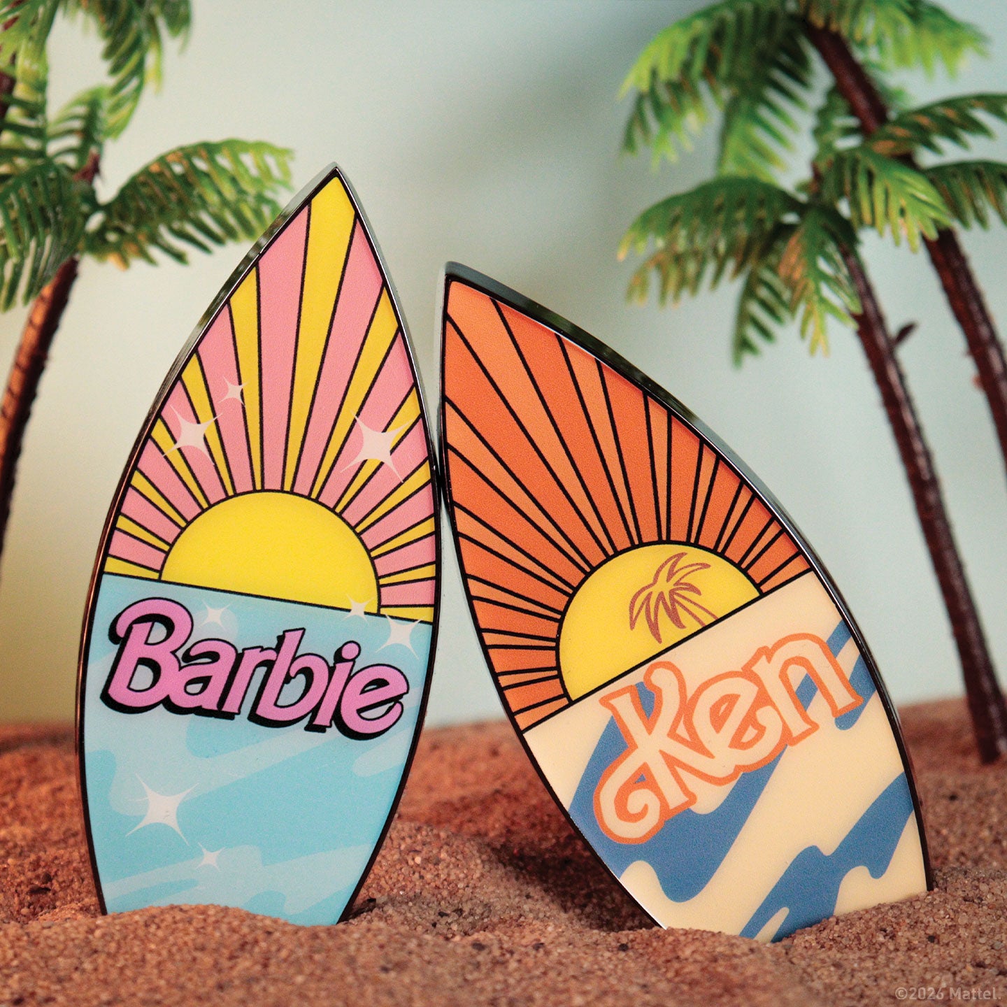 Barbie™ - Ken™ Surfboard Magnetic Bottle Opener