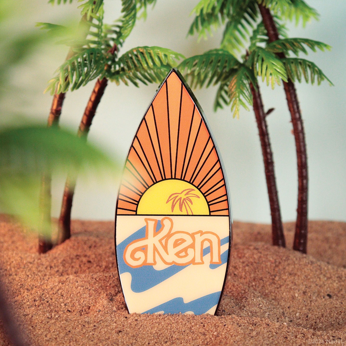 Barbie™ - Ken™ Surfboard Magnetic Bottle Opener