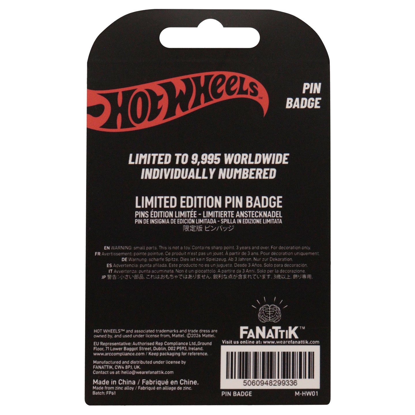 Hot Wheels™ - Limited Edition Race Team Pin Badge
