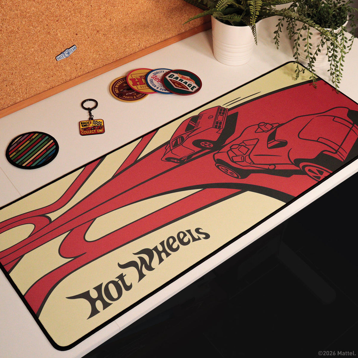 Hot Wheels™ - Desk Pad & Coaster Set