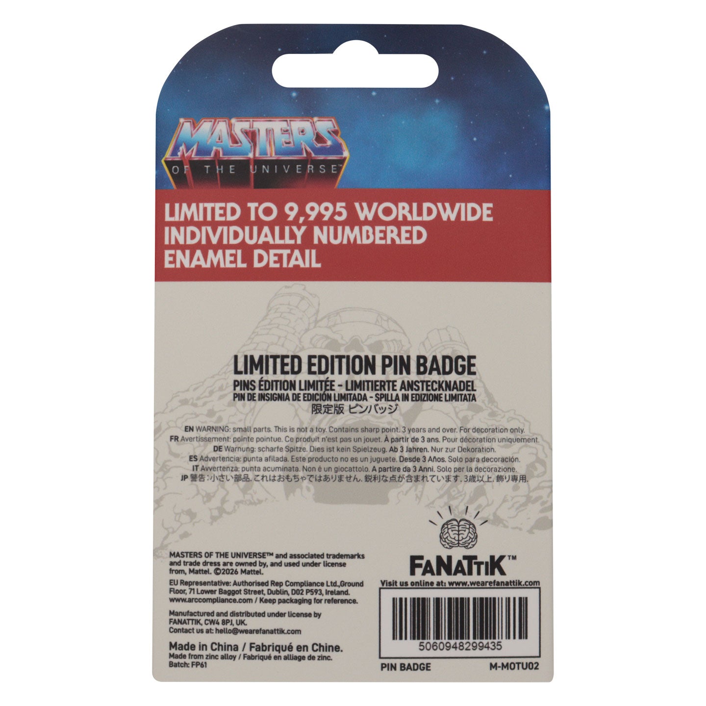 Masters of the Universe™ - Limited Edition Skeletor™ Pin Badge