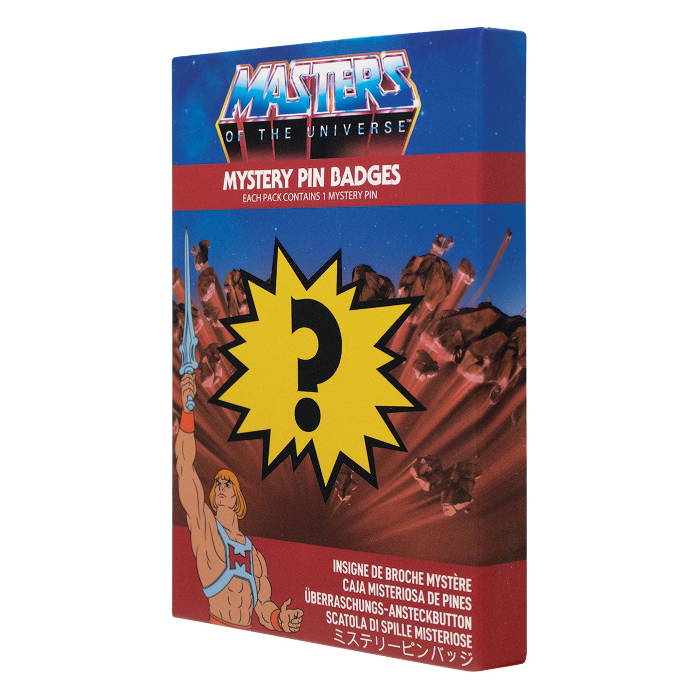 Masters of the Universe™ - Mystery Pin Badge CDU Containing 12 Blind Boxes