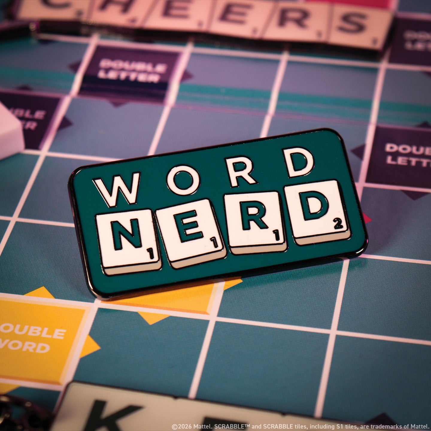 Scrabble™ - Limited Edition WORD NERD Pin Badge
