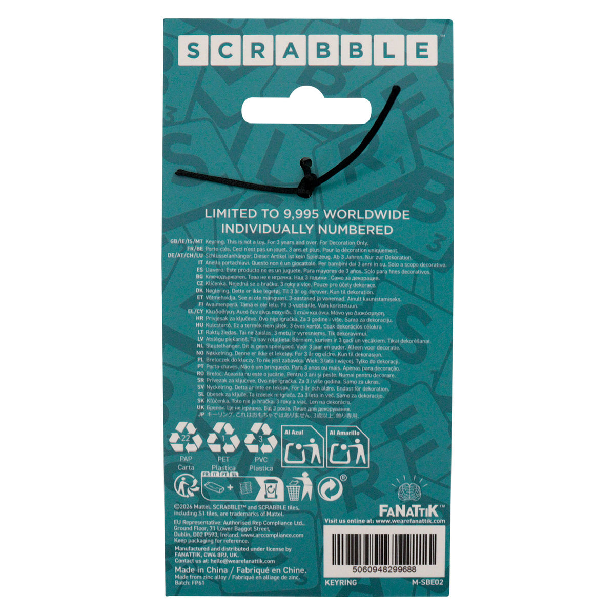 Scrabble™ - Limited Edition KEYS Keyring