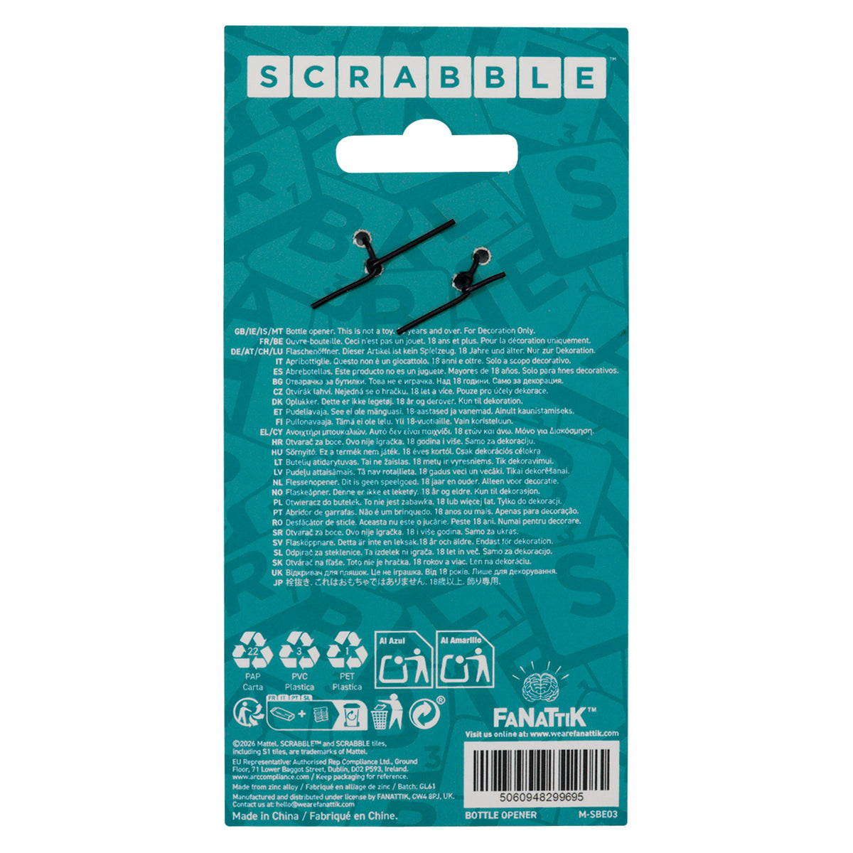 Scrabble™ - Magnetic CHEERS Bottle Opener