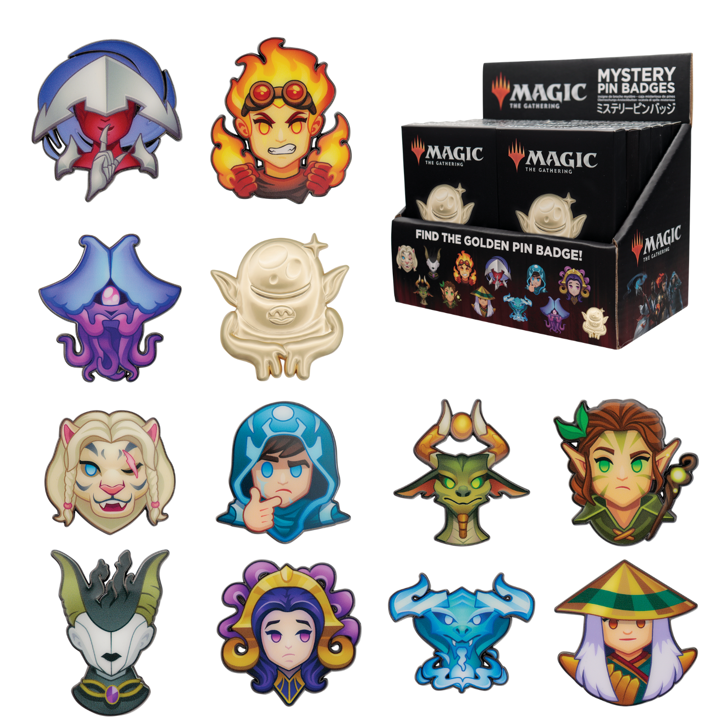 Magic: The Gathering Mystery Pins CDU of x12 Blind Boxes
