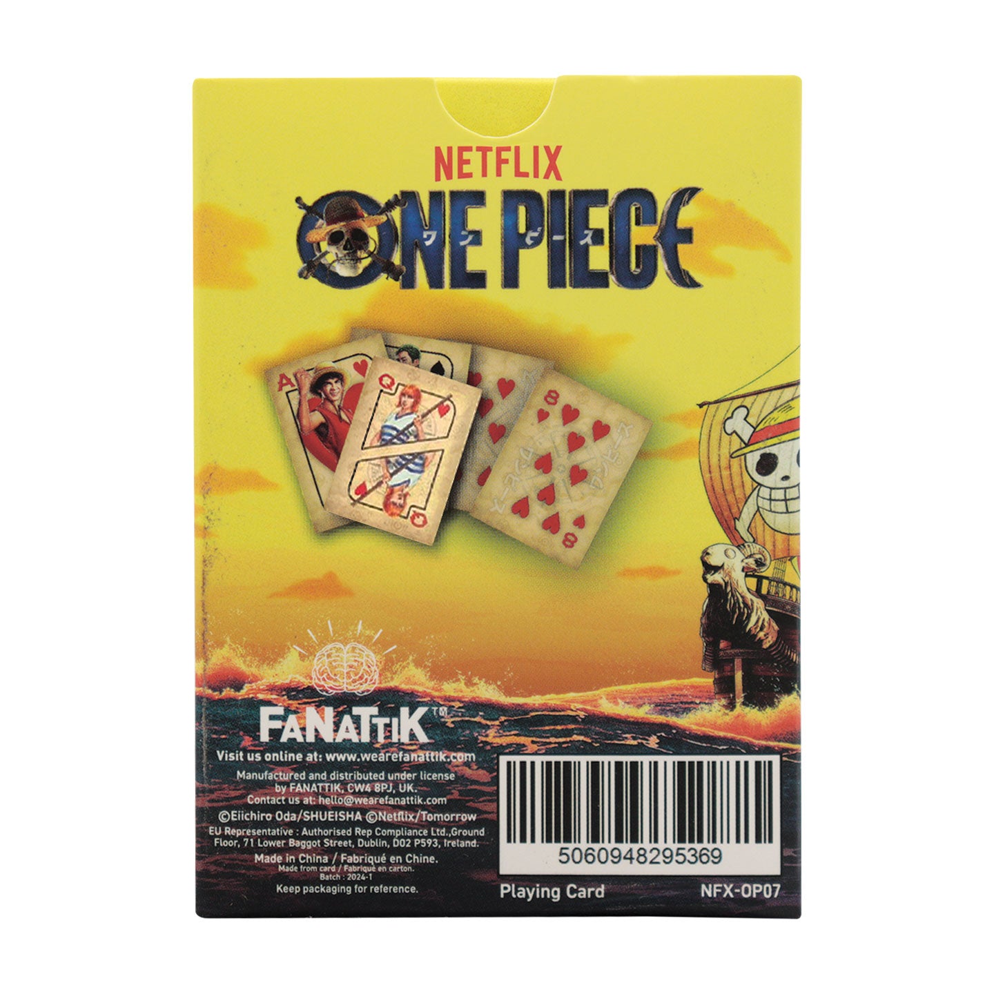 One Piece Playing Cards CDU Containing 12 Packs