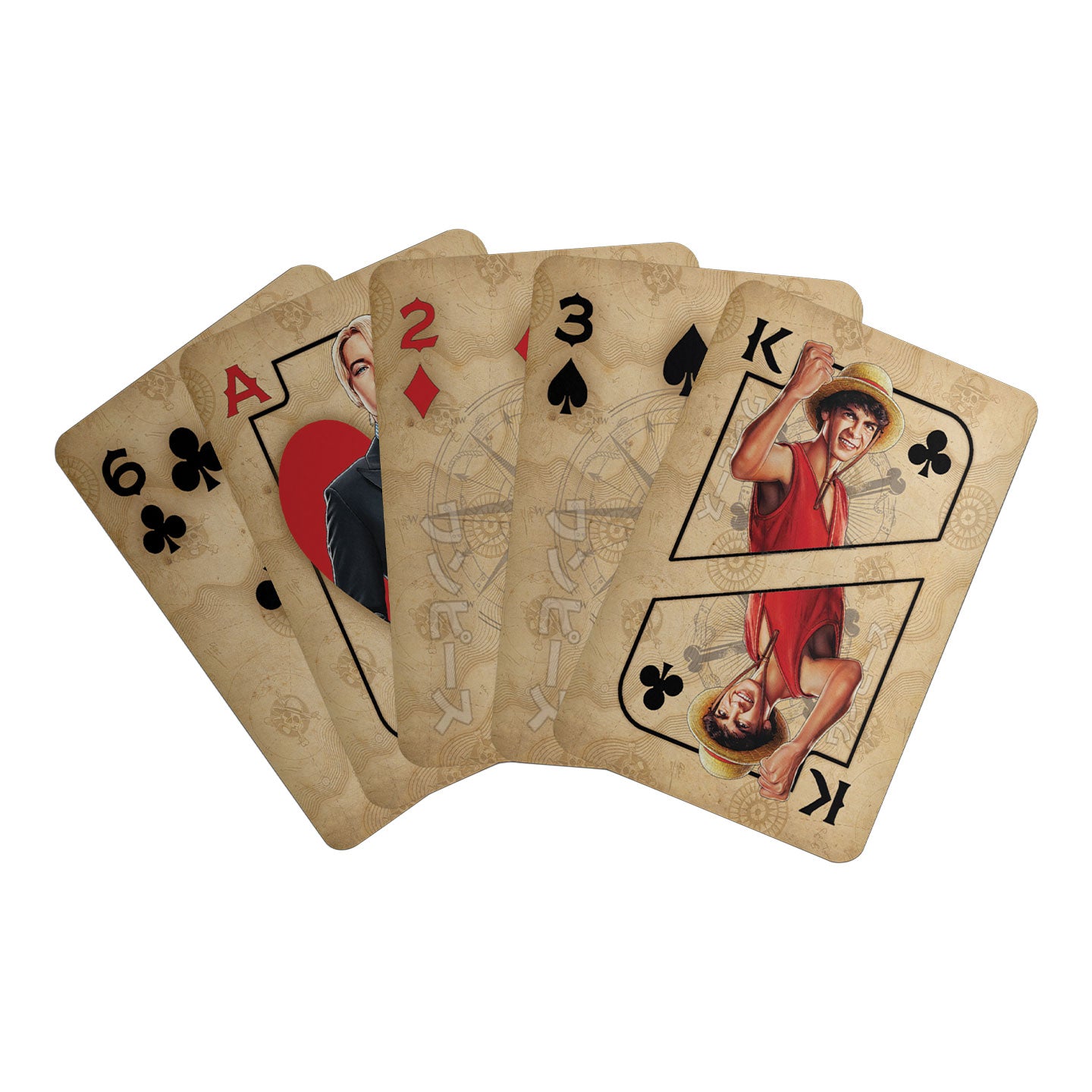 One Piece Playing Cards CDU Containing 12 Packs