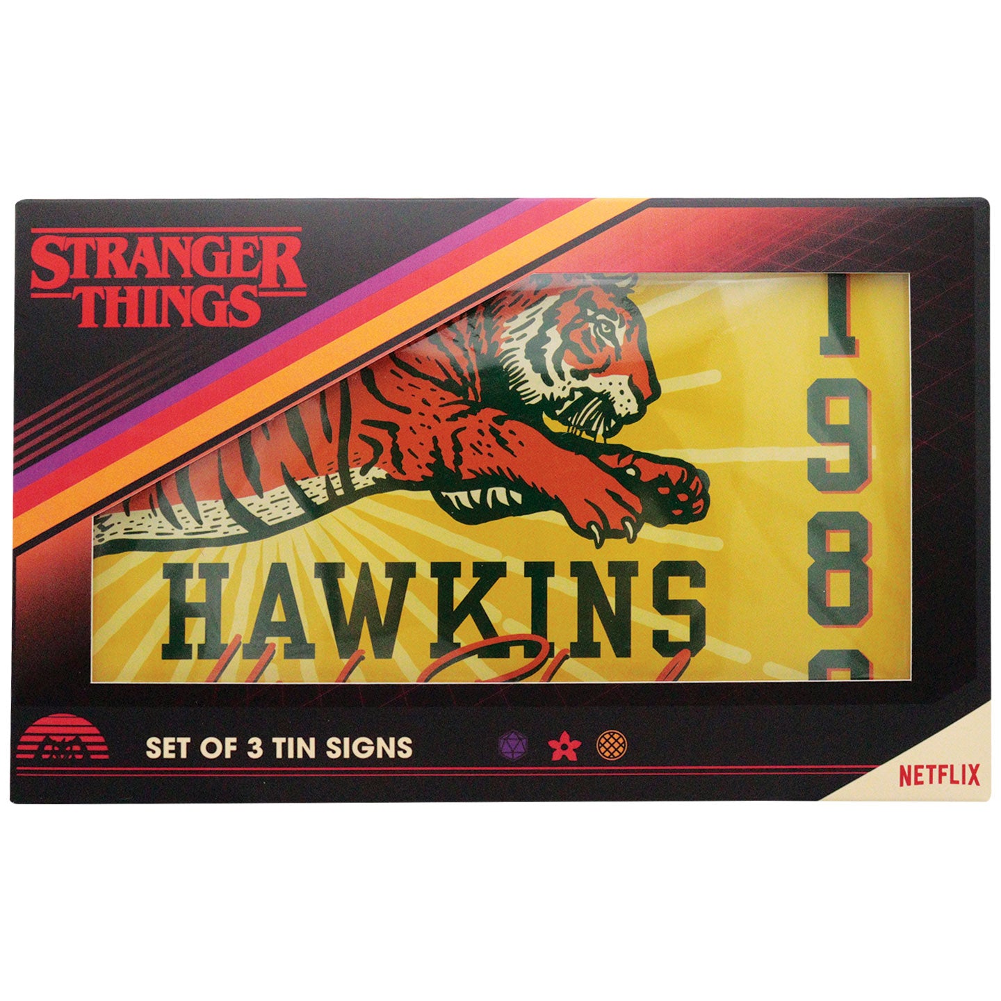 Stranger Things Set of 3 Tin Signs