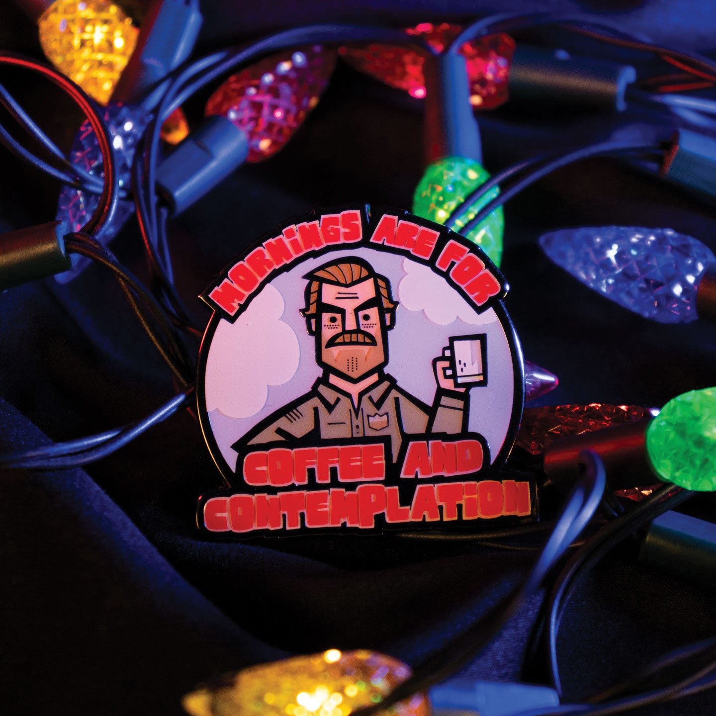 Stranger Things Hopper Pin Badge