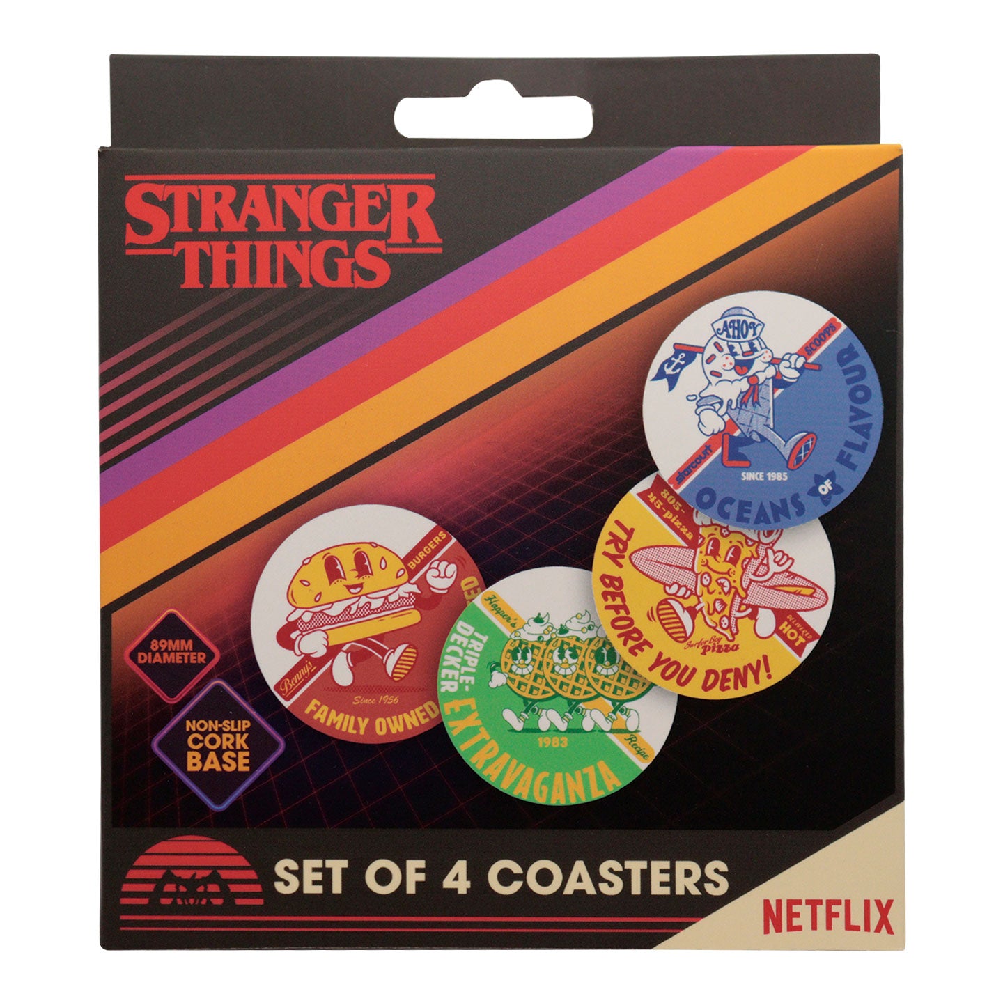 Stranger Things Set of 4 Coasters