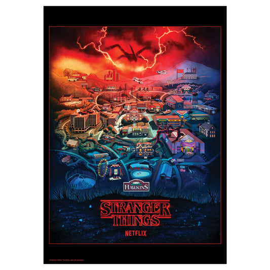 Stranger Things A3 Art Print