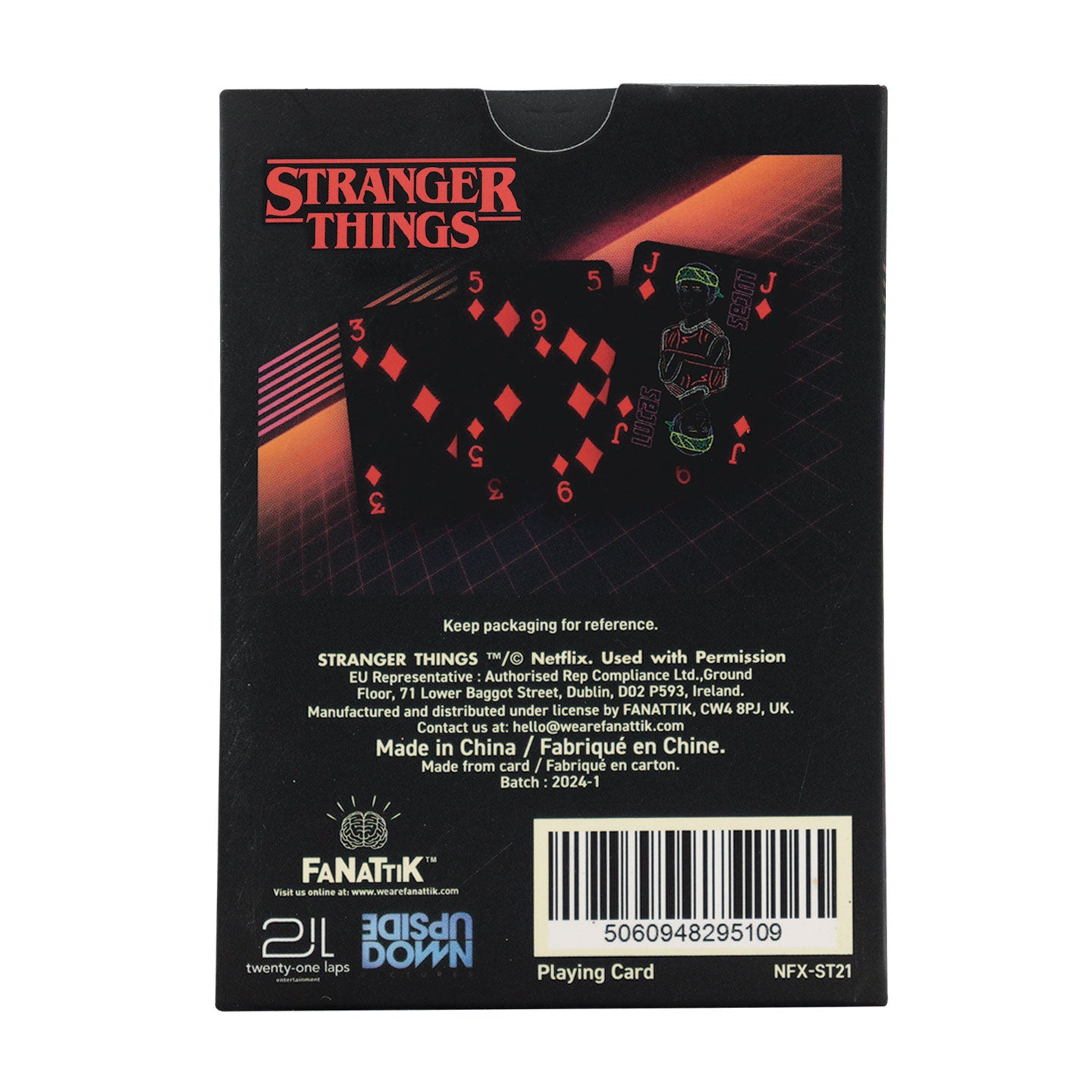 Stranger Things Playing Cards CDU Containing 12 Packs