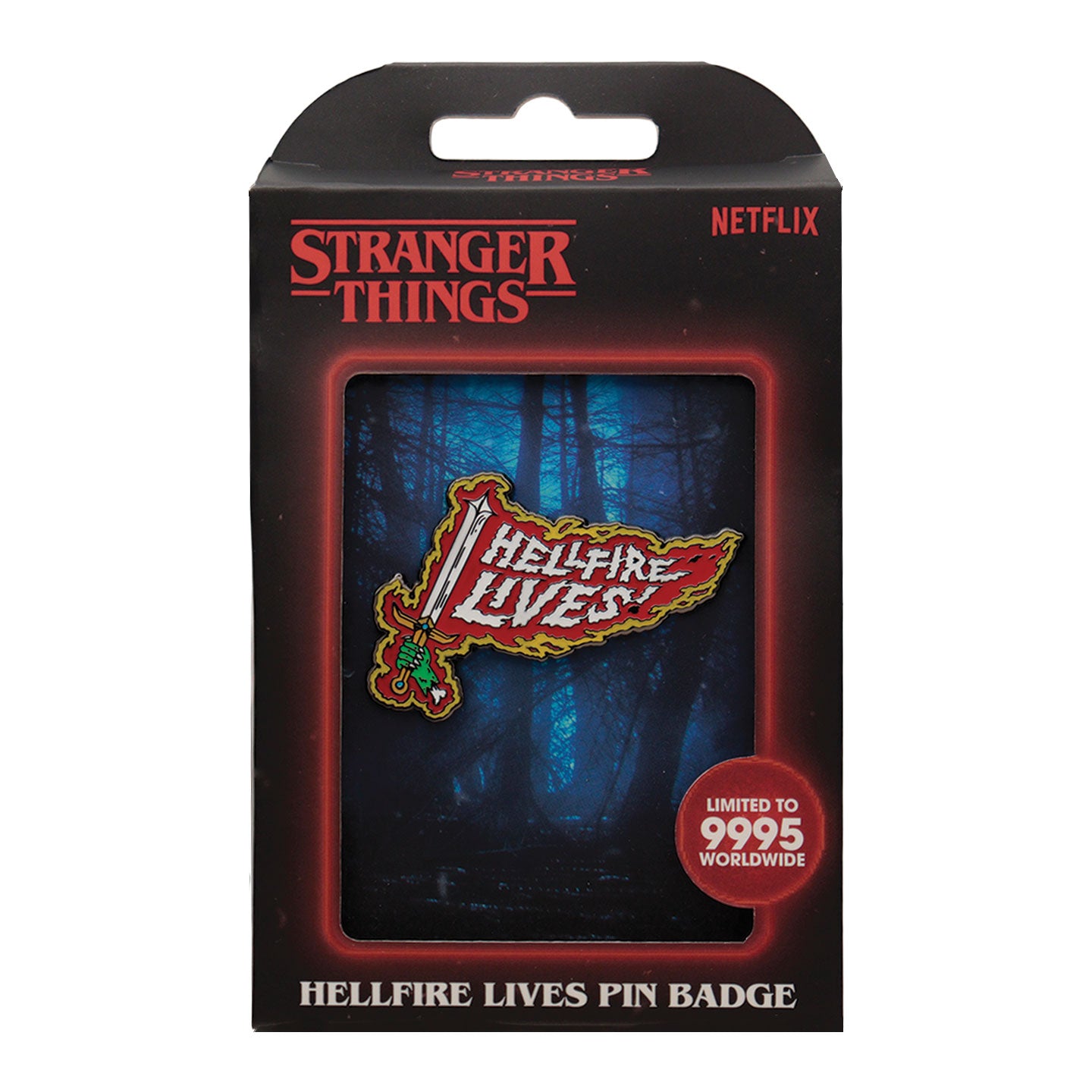 Stranger Things Hellfire Lives Limited Edition Pin Badge