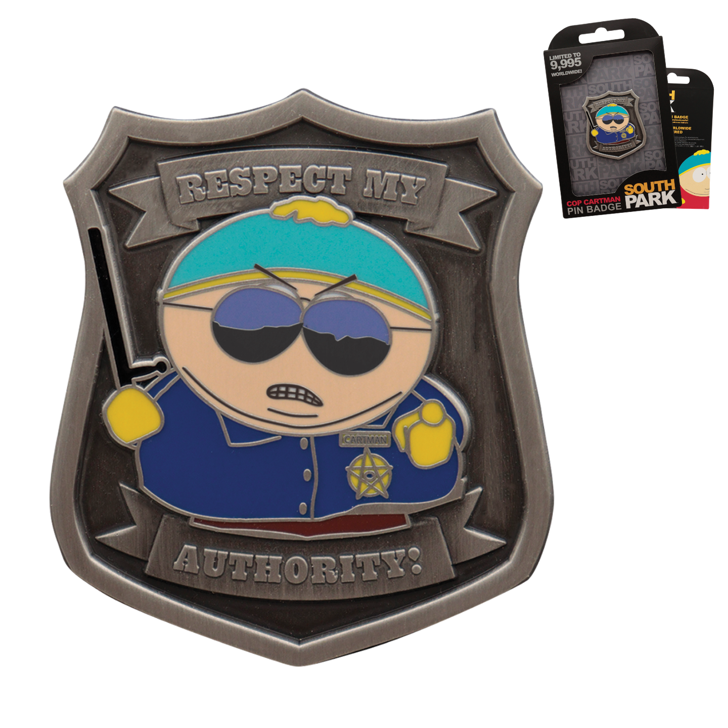 South Park Cartman Police Pin Badge