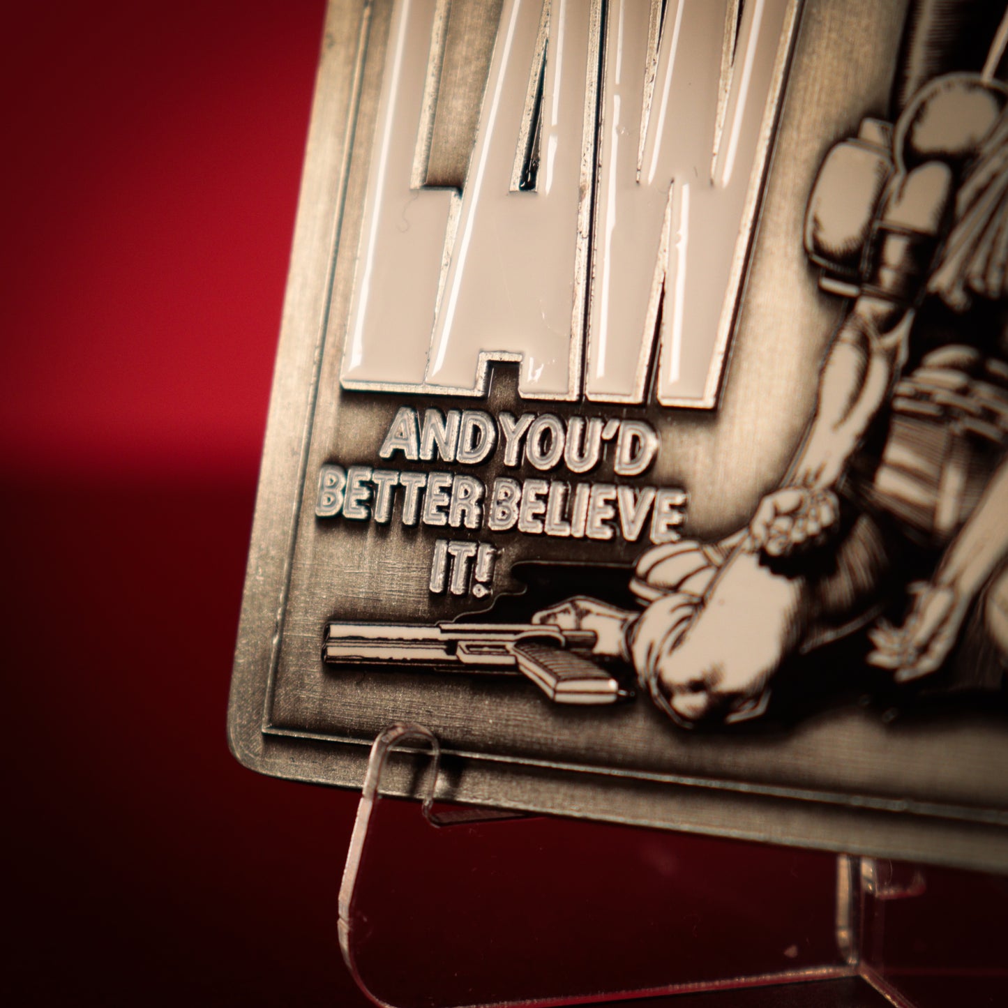 2000 AD Judge Dredd Comic Book Cover Ingot