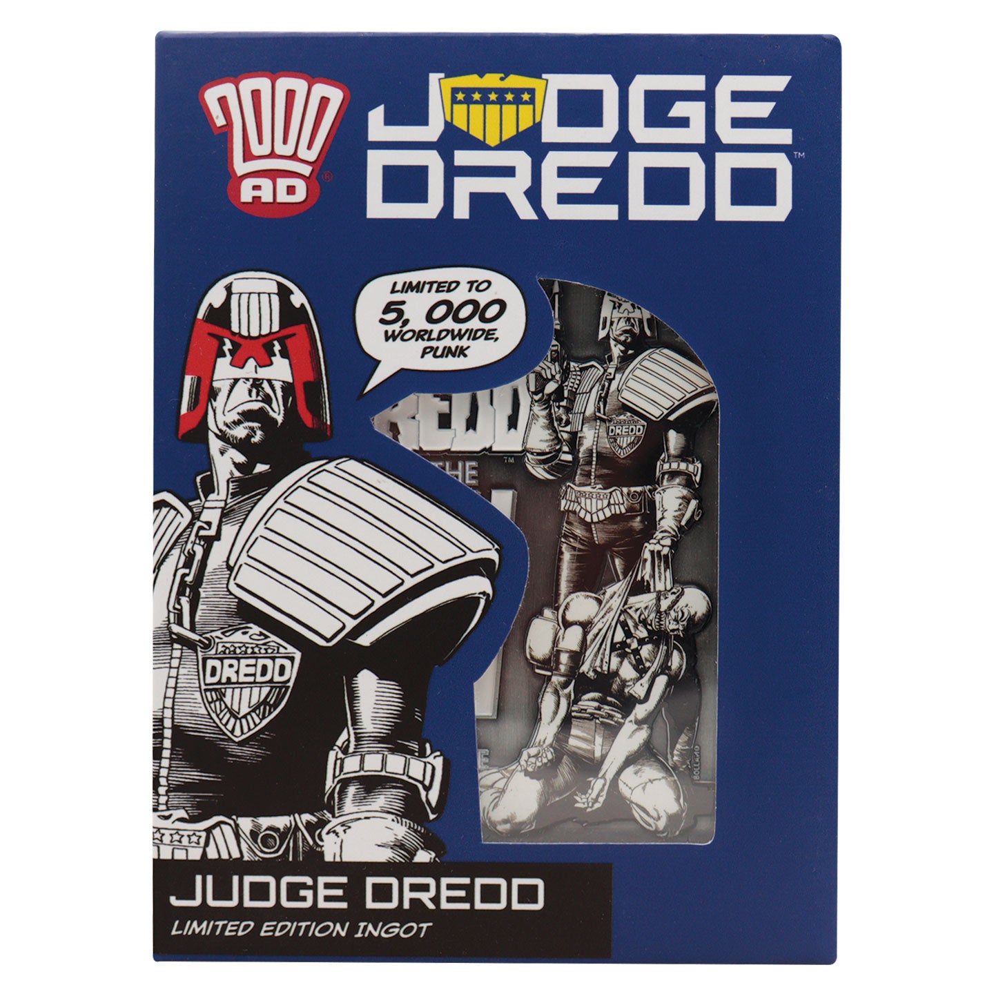 2000 AD Judge Dredd Comic Book Cover Ingot