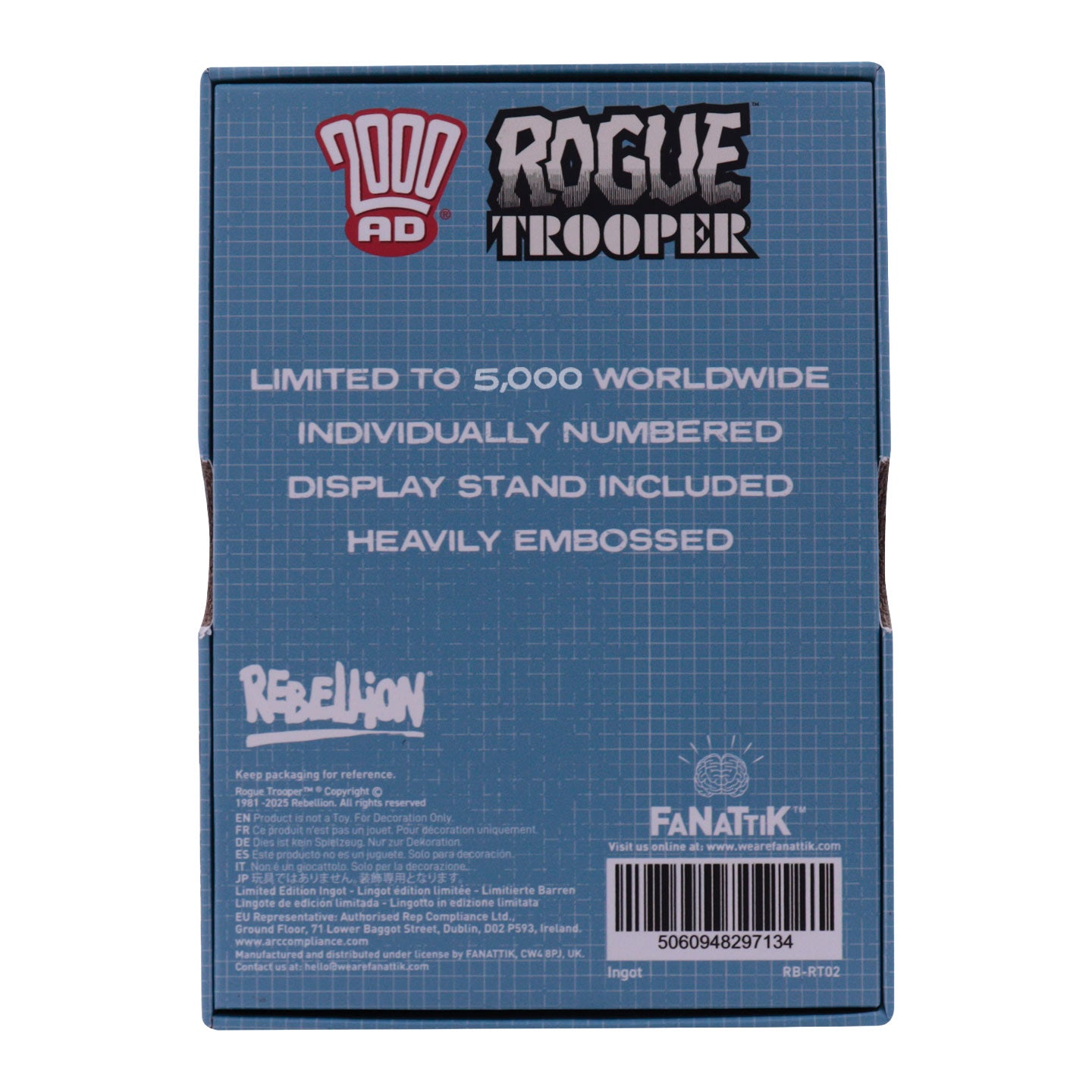 2000 AD Rogue Trooper Limited Edition Ingot