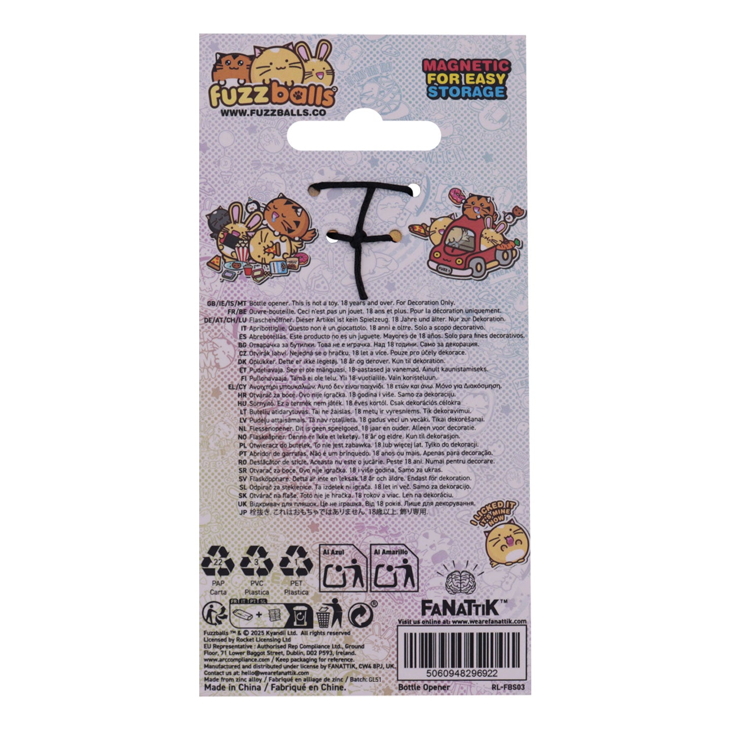 Fuzzballs Whisky Bottle Opener