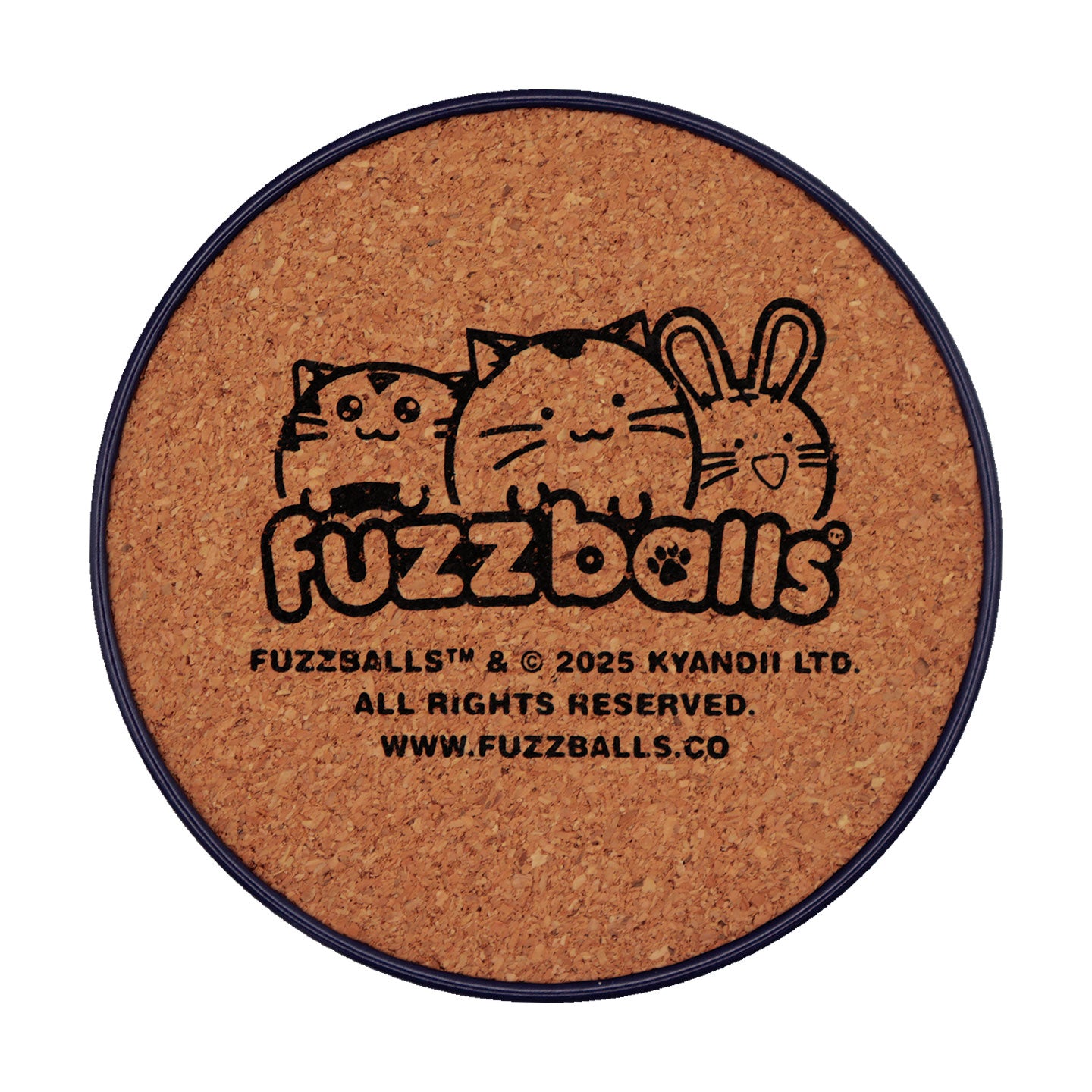 Fuzzballs Set of 4 Drinks Coasters