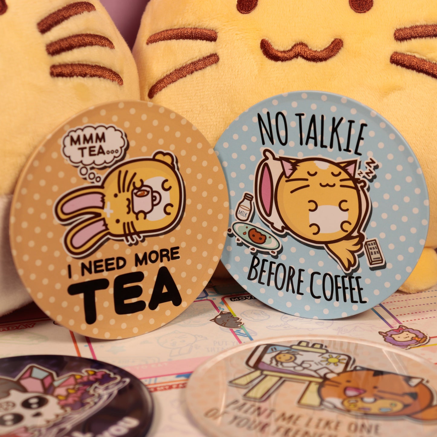 Fuzzballs Set of 4 Drinks Coasters