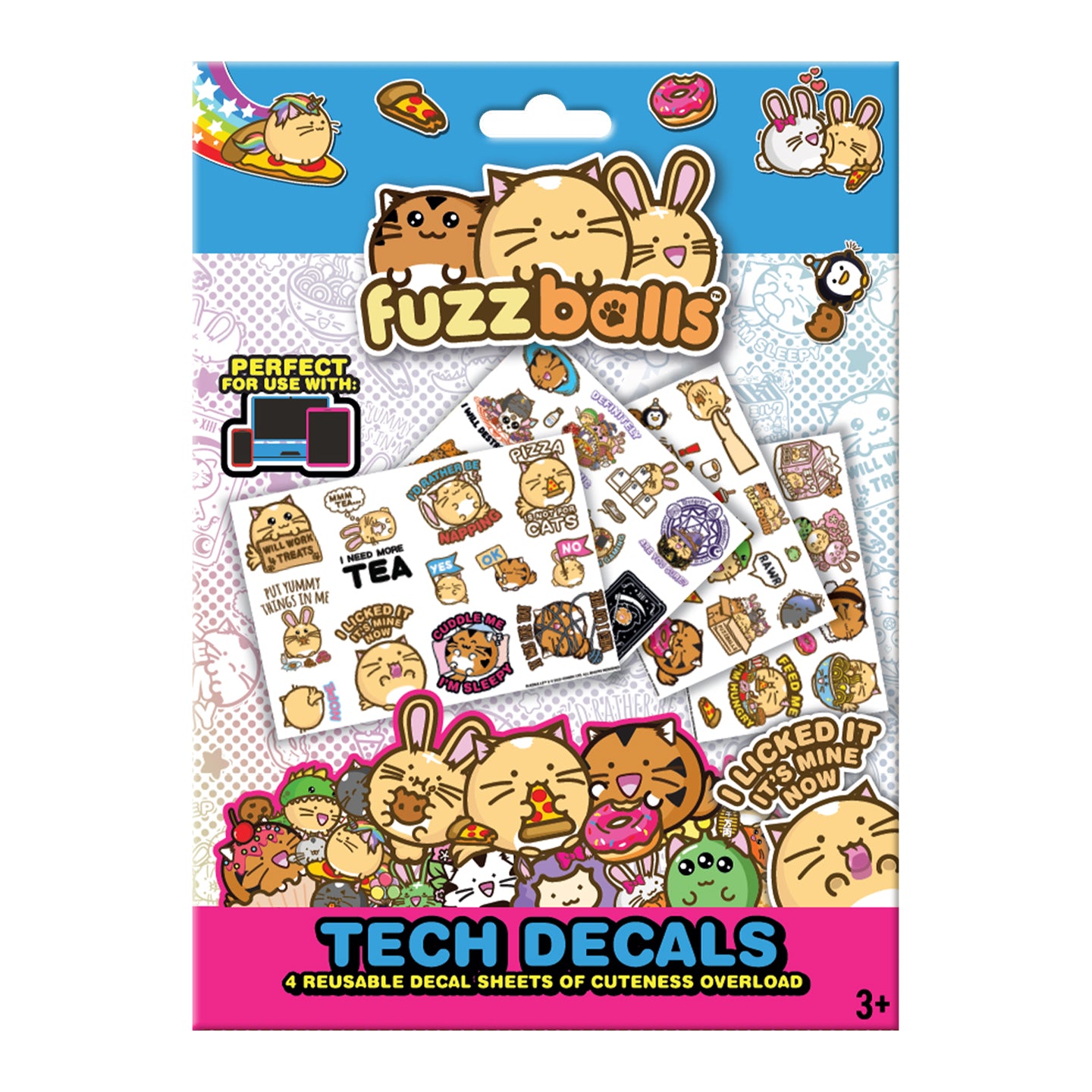 Fuzzballs Set of Tech Decal Stickers