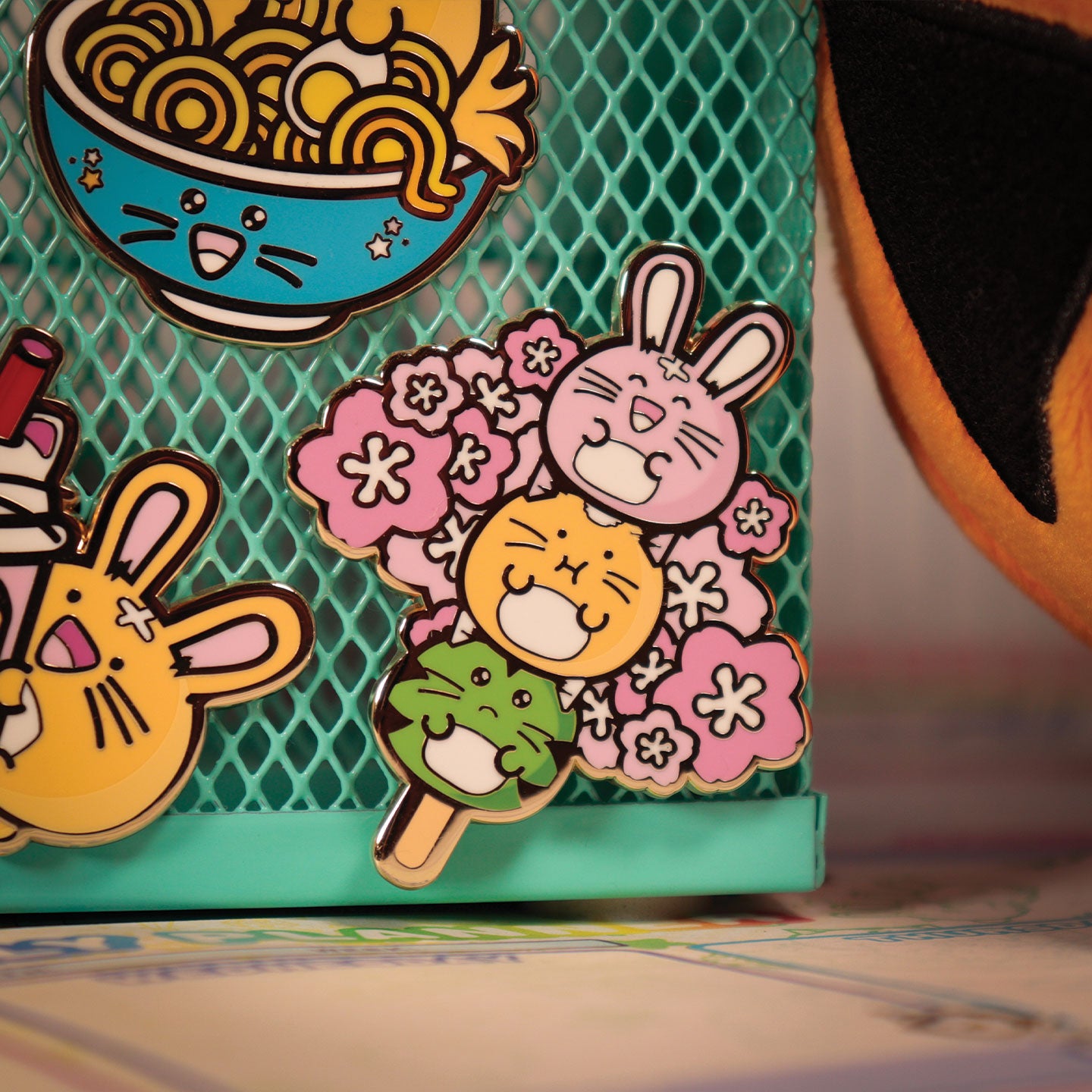 Fuzzballs Mystery Pin Badge CDU Containing 12 Blind Boxes