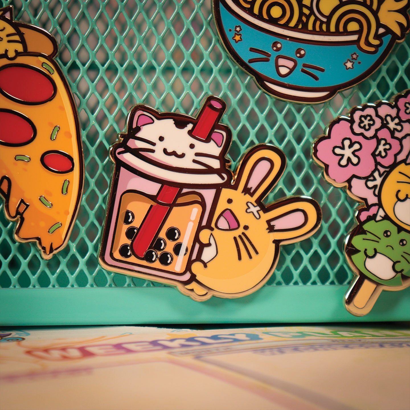 Fuzzballs Mystery Pin Badge CDU Containing 12 Blind Boxes