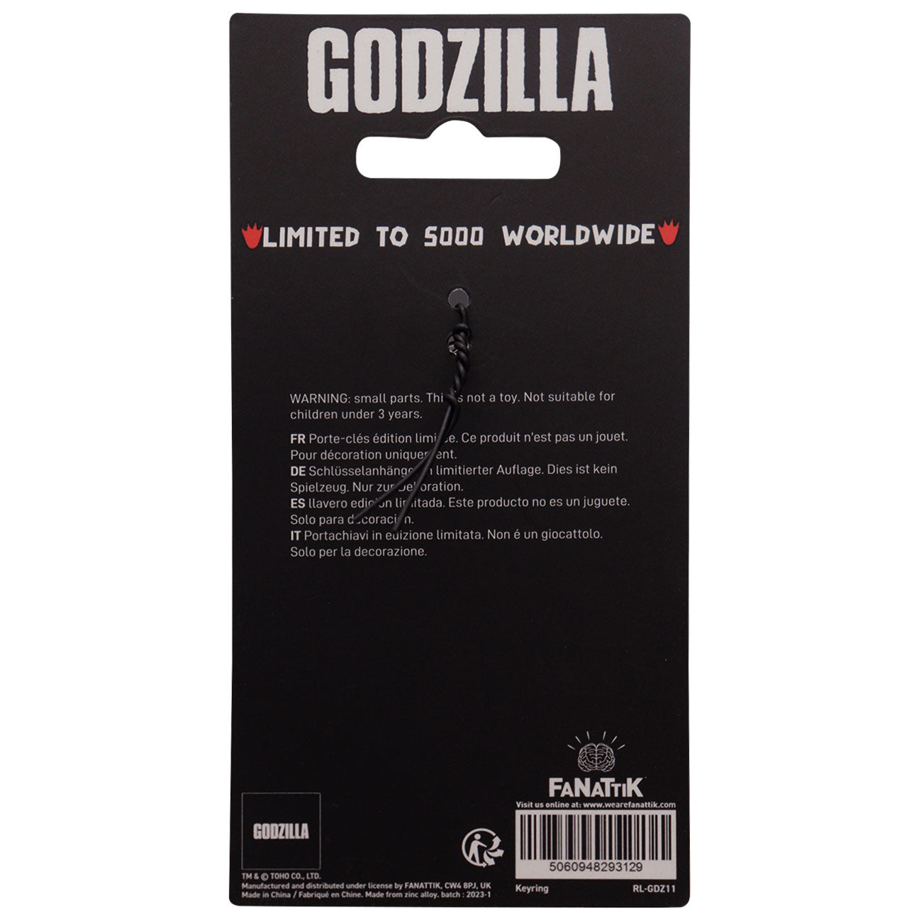 Godzilla Limited Edition Key Ring