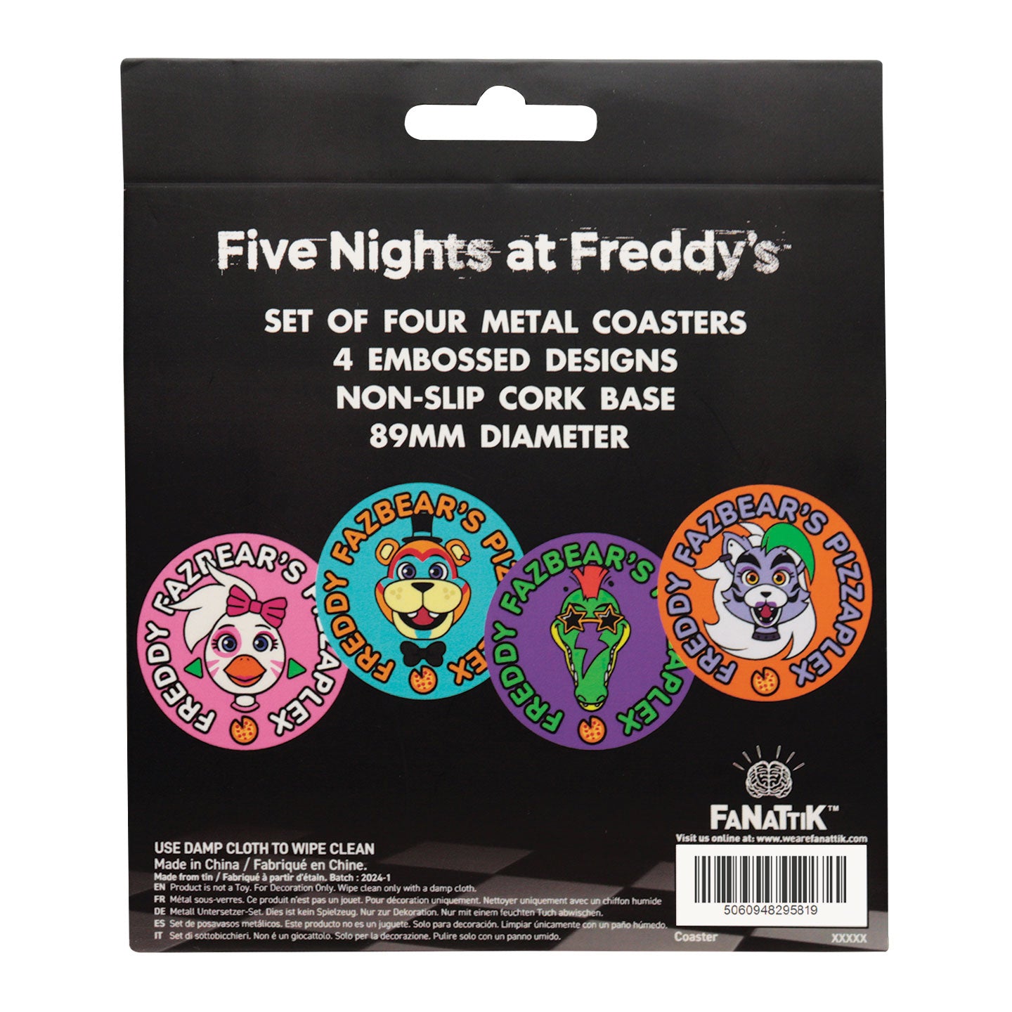 Five Nights at Freddy's Printed Drinks Coasters