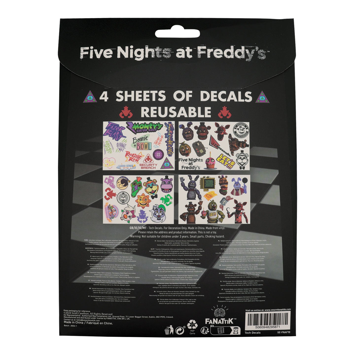 Five Nights at Freddy's Tech Decal Stickers