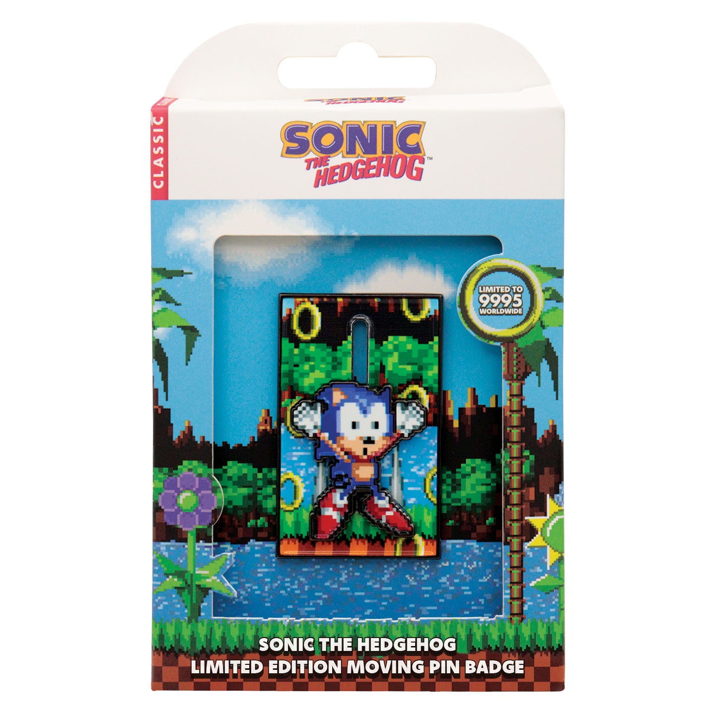 Sonic The Hedgehog – Limited Edition Moving Pin Badge – Fanattik Trade