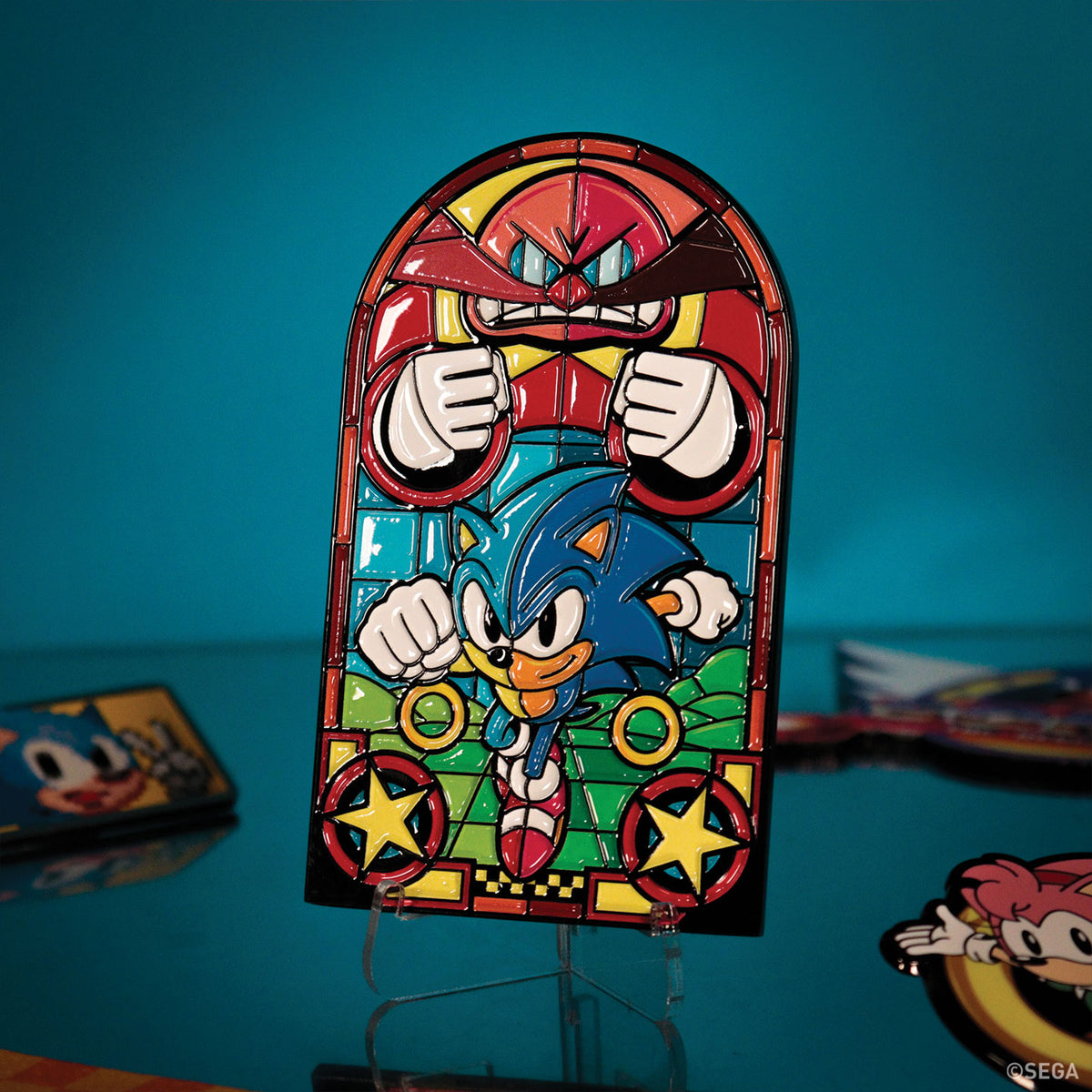 Sonic The Hedgehog – Stained Glass Window Style Ingot