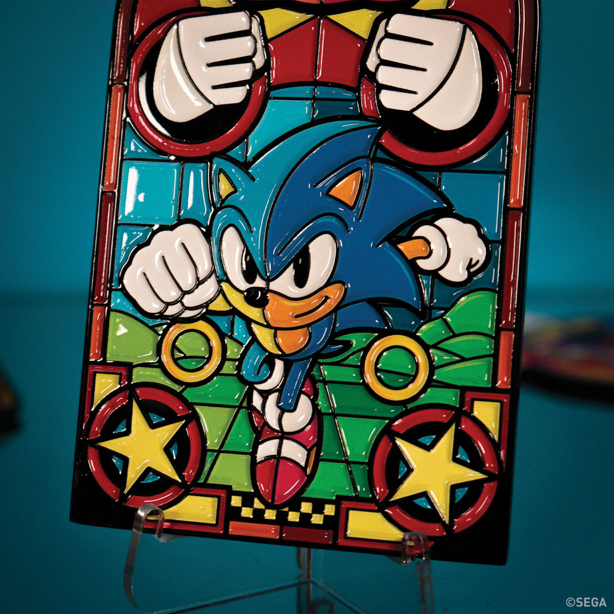Sonic The Hedgehog – Stained Glass Window Style Ingot