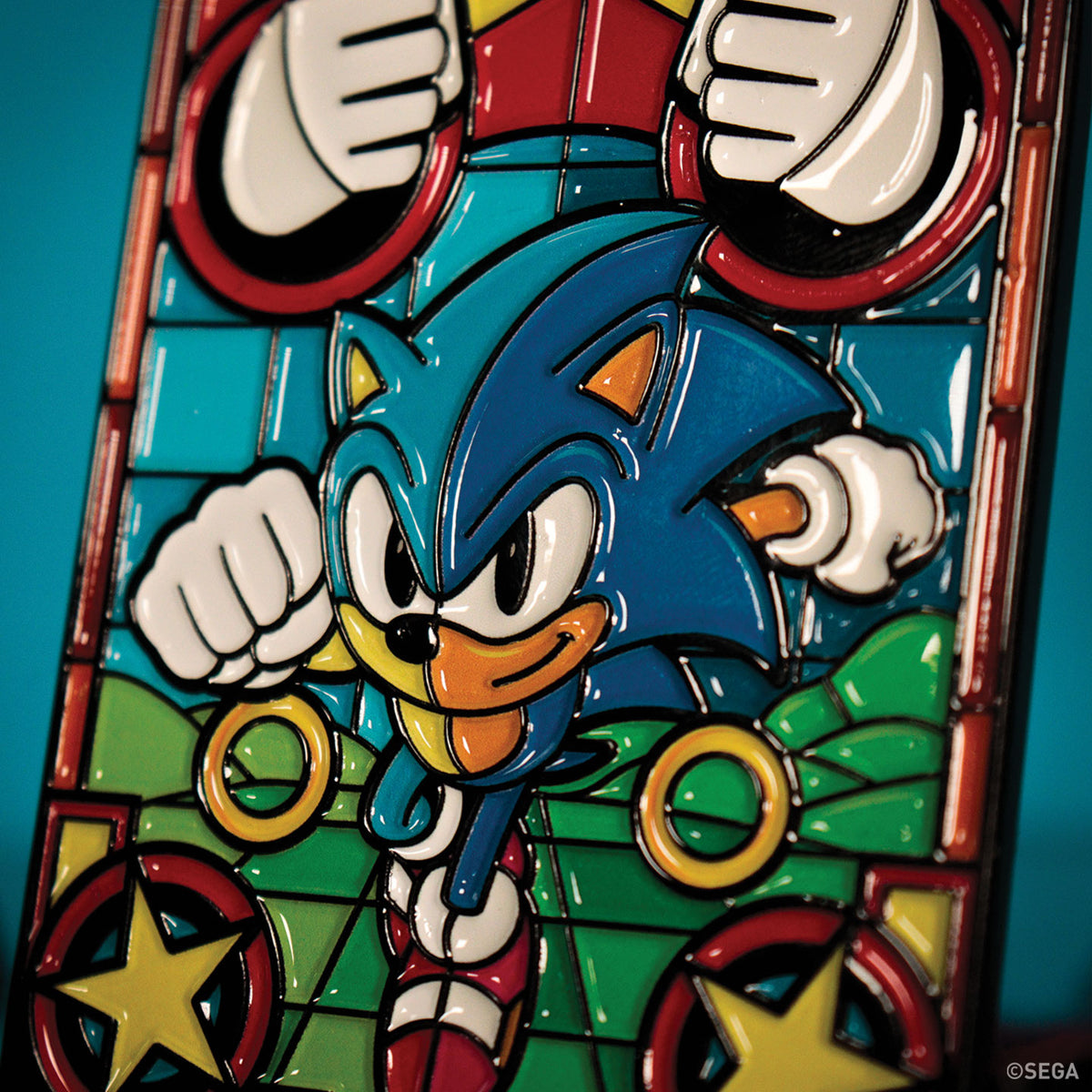 Sonic The Hedgehog – Stained Glass Window Style Ingot