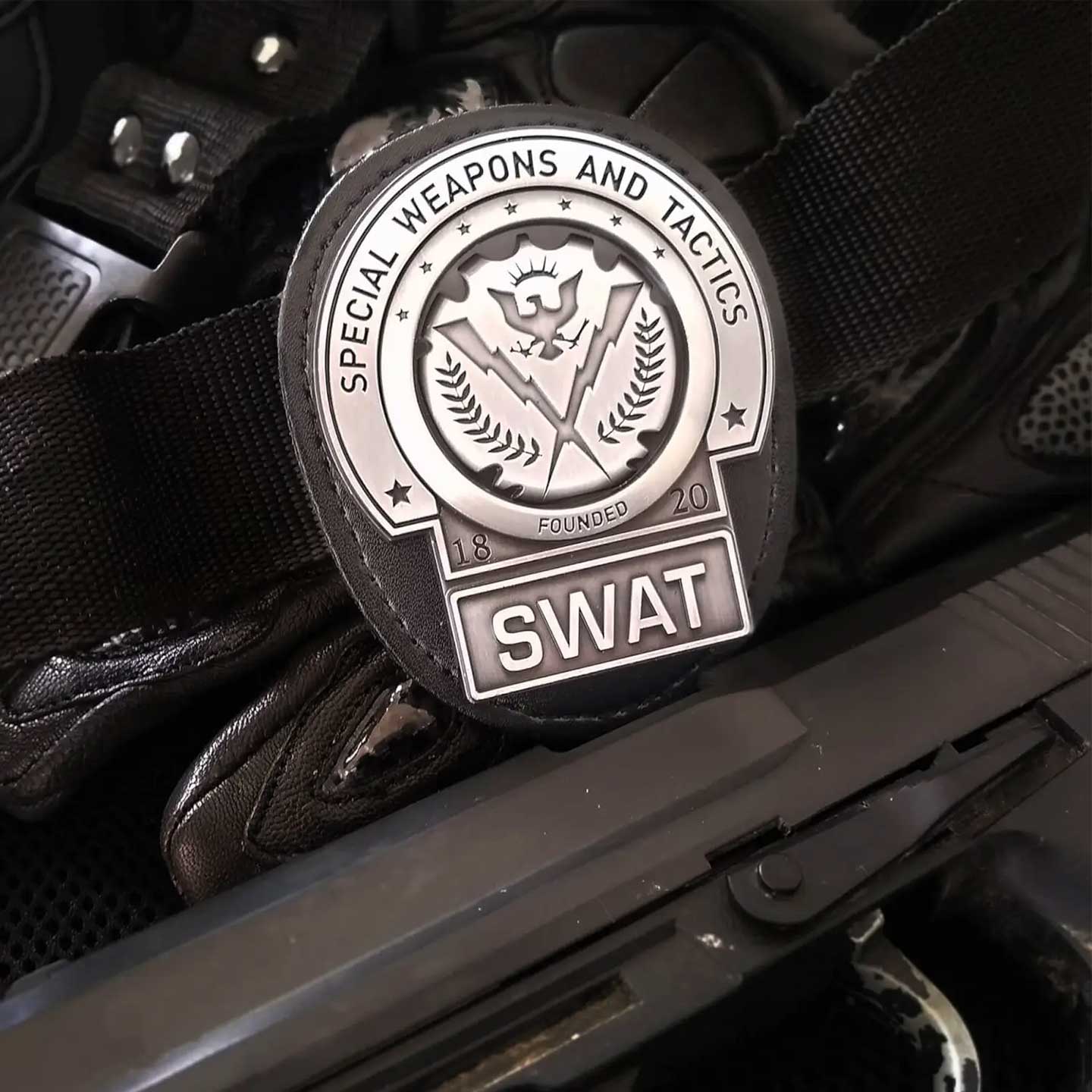 Batman The Dark Knight Trilogy Replica Gotham City SWAT Badge