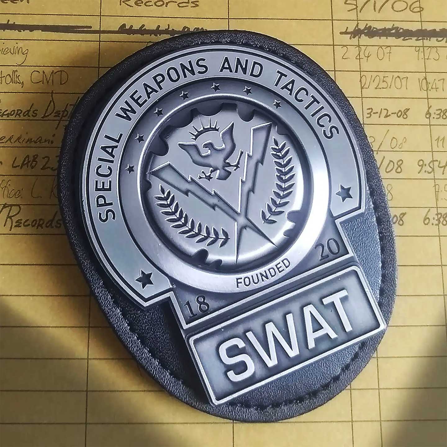 Batman The Dark Knight Trilogy Replica Gotham City SWAT Badge