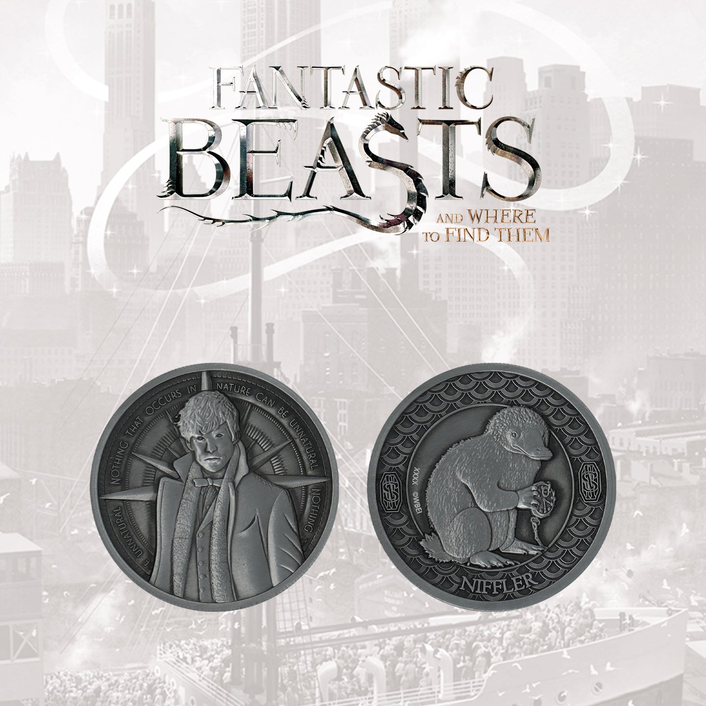 Fantastic Beasts Limited Edition Newt Scamander Collectible Coin
