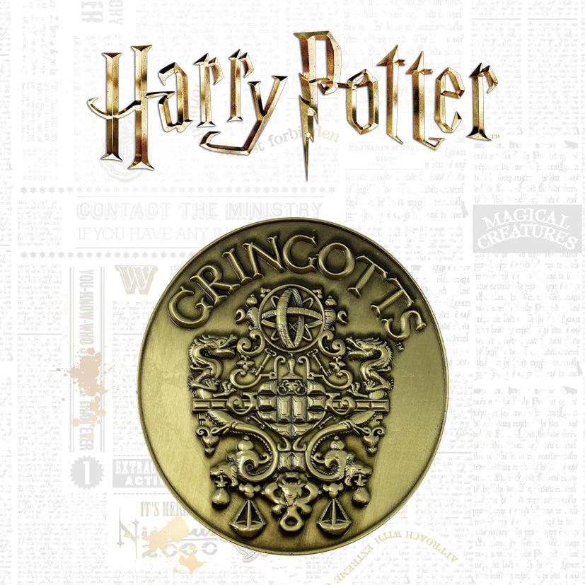 Harry Potter Limited Edition Gringotts Bank Medallion