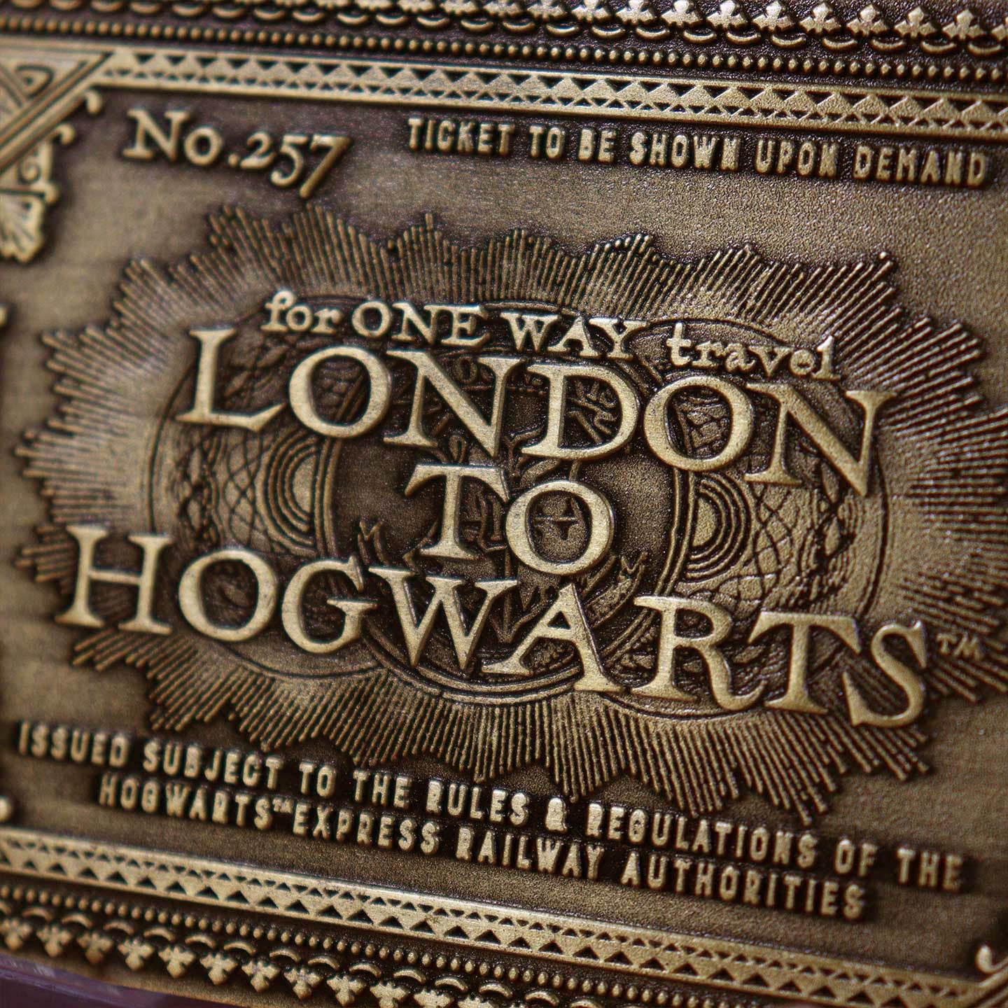 Harry Potter Réplique 1/1 Yule Ball Ticket Limited Edition (plaqué argent Harry Potter Réplique 1/1 Yule Ball Ticket Limited Edition (plaqué argent