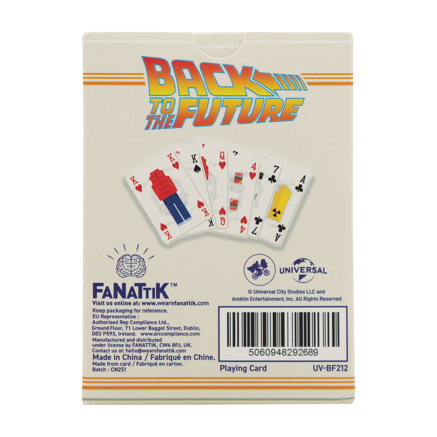 Back to the Future Playing Cards CDU Containing 12 Packs