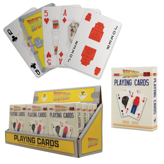 Back to the Future Playing Cards CDU Containing 12 Packs