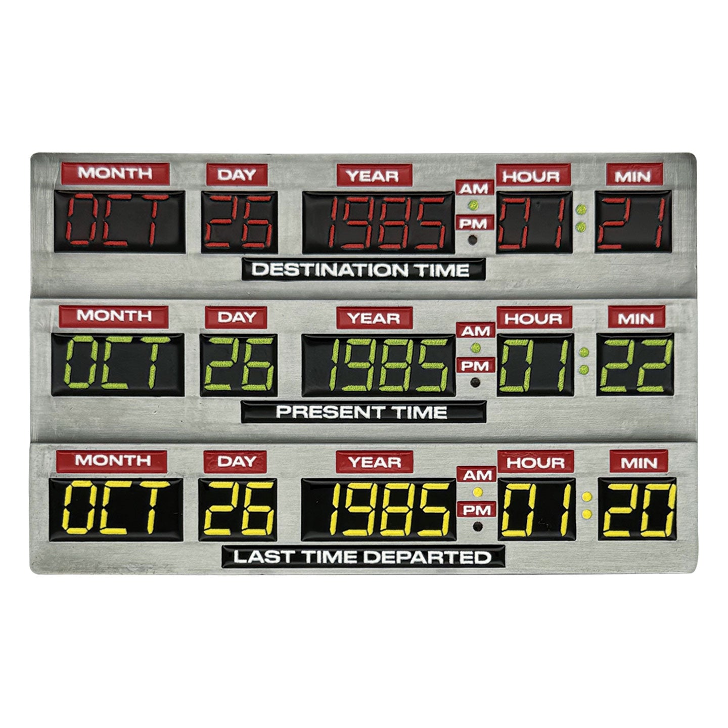 Back to the Future 40th Anniversary Time Circuits Ingot