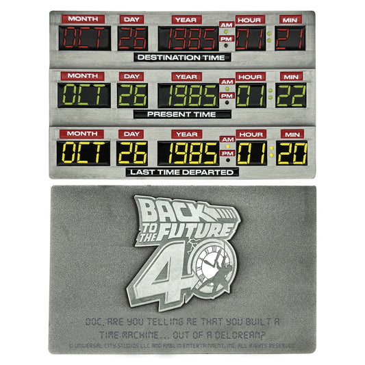 Back to the Future 40th Anniversary Time Circuits Ingot