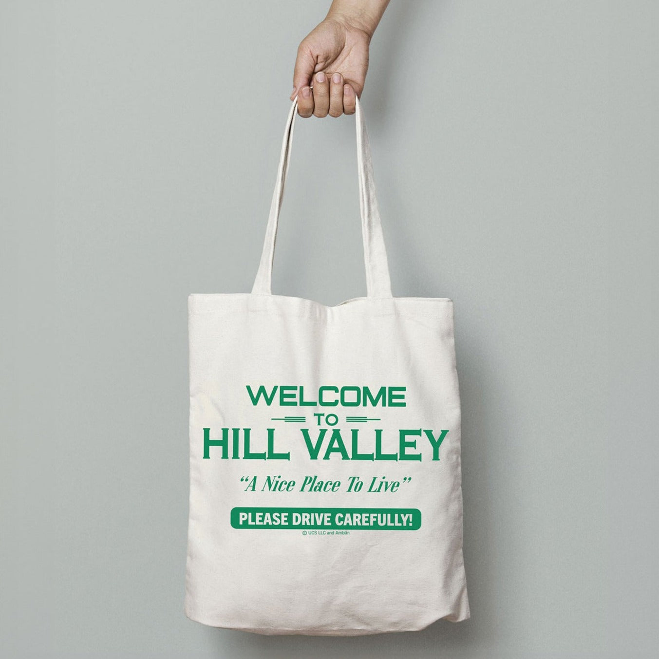 Back the Future Hill Valley Tote Bag