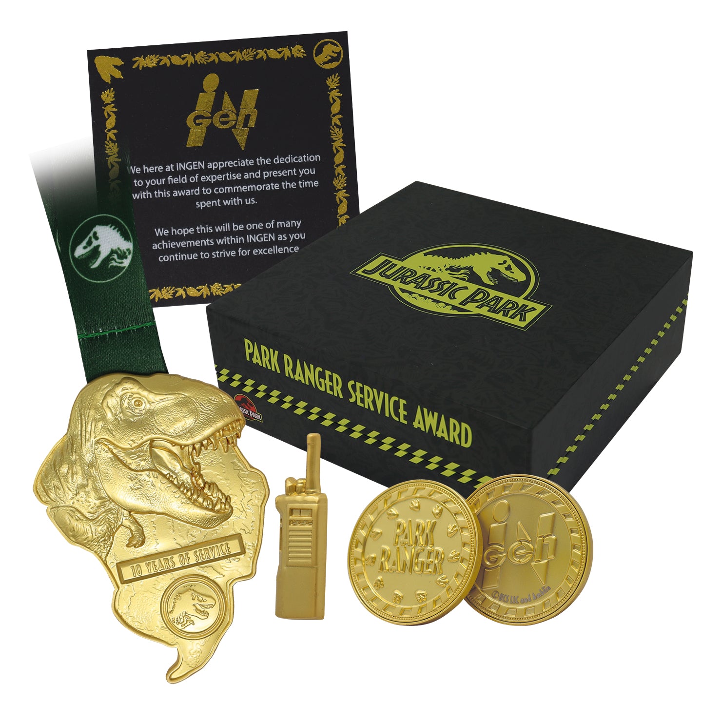Jurassic Park Park Ranger Service Award