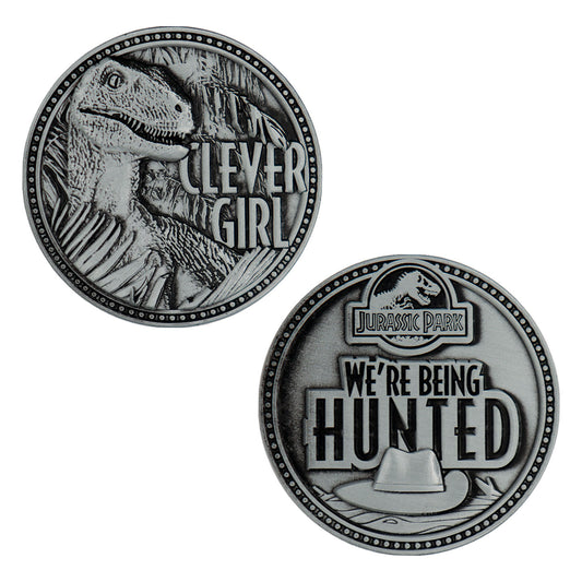 Jurassic Park Clever Girl Raptor Coin