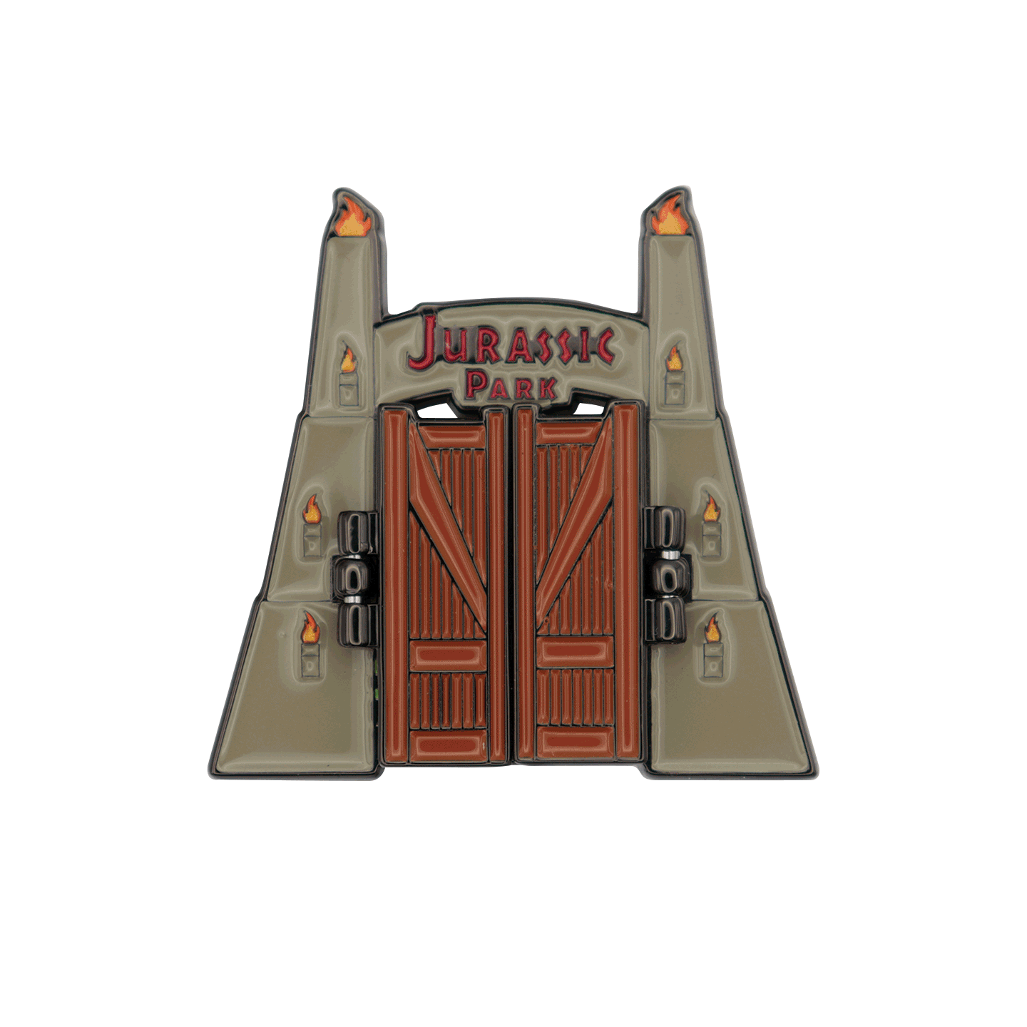Jurassic Park Gates Hinged Pin Badge