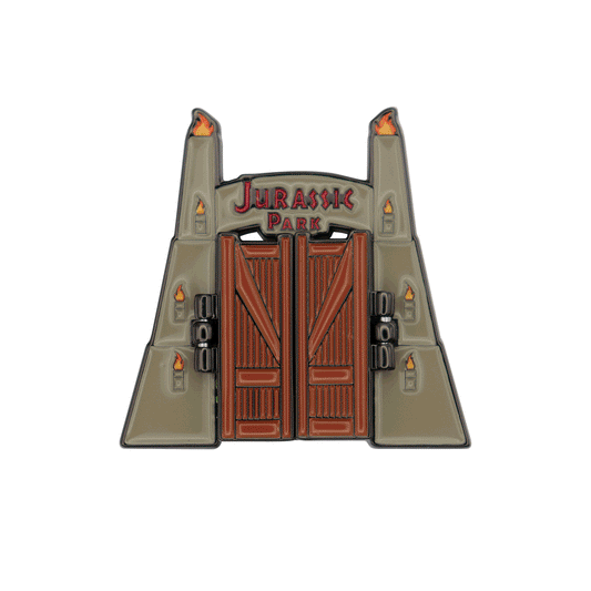 Jurassic Park Gates Hinged Pin Badge