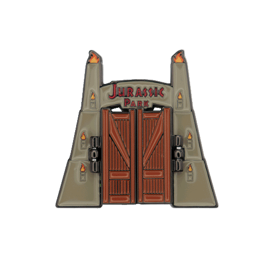 Jurassic Park Gates Limited Edition Hinged Pin Badge